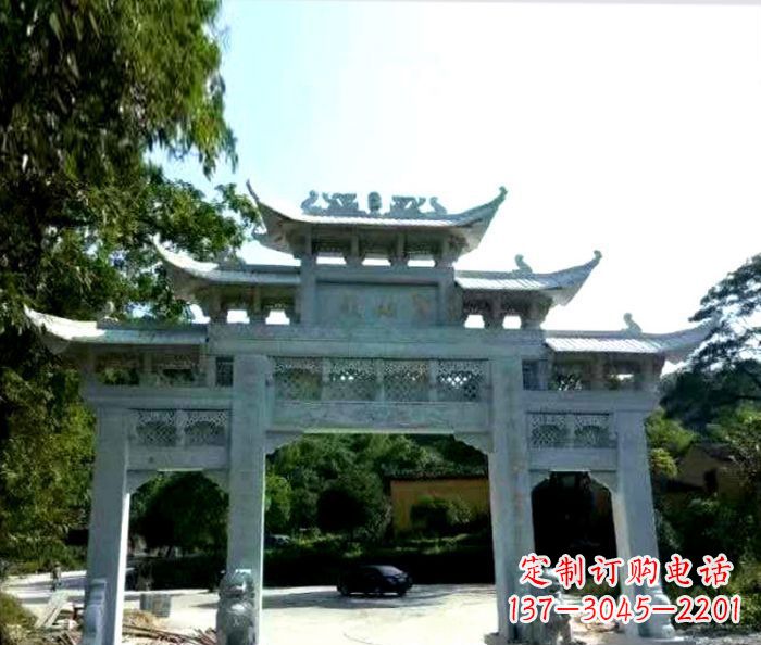 温州艺术般的精美大理石牌坊雕塑,为您的家增添高雅气质