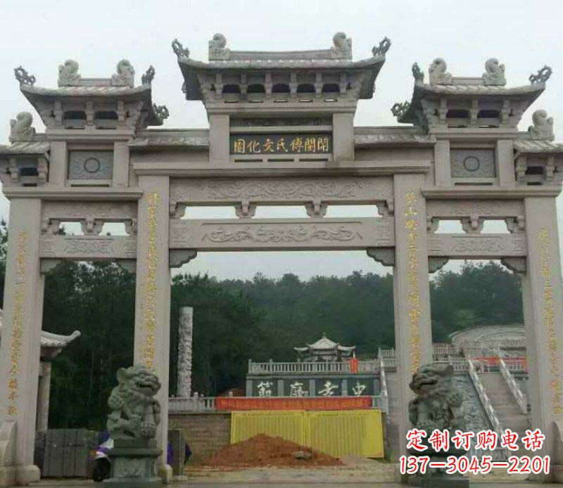 温州中领雕塑:顶级大理石牌坊石雕
