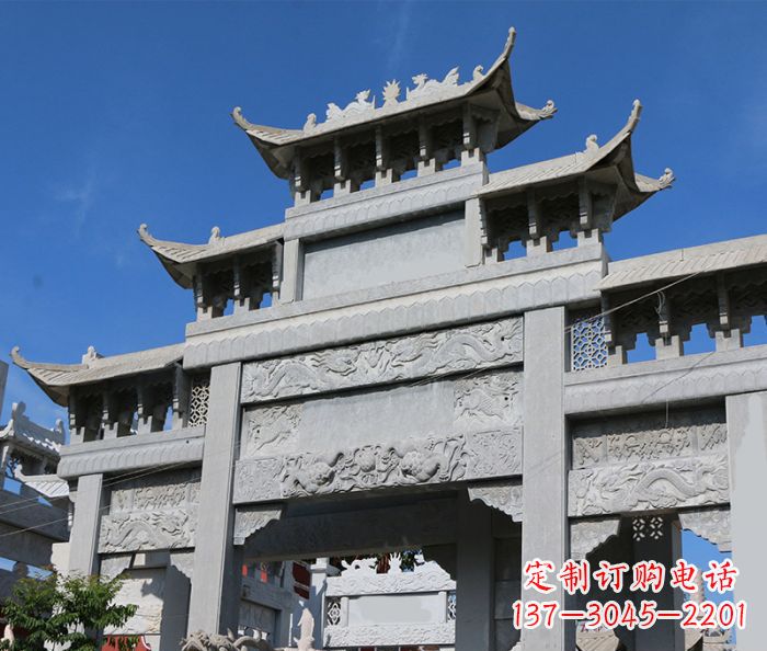 温州定制牌坊石雕，纪念无价的美好记忆