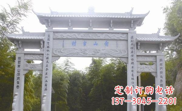 温州让精美的牌坊雕塑为您打造精美环境