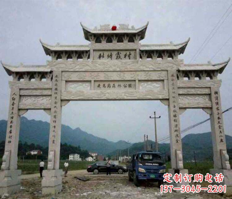 温州三门牌坊石雕:细节讲究处处把精雕细琢