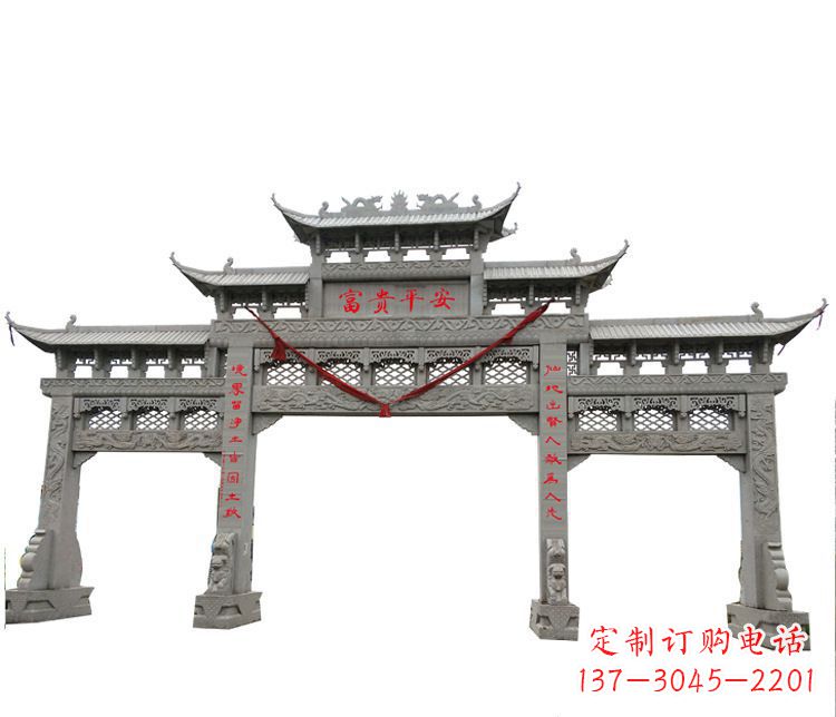 温州三门牌坊石雕:让您的空间增添宁静优雅