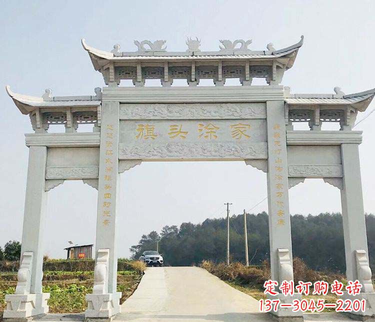 温州三门牌坊石雕——精美雕塑,缔造传承