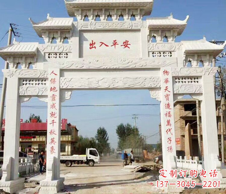 温州三门石牌坊石雕艺术