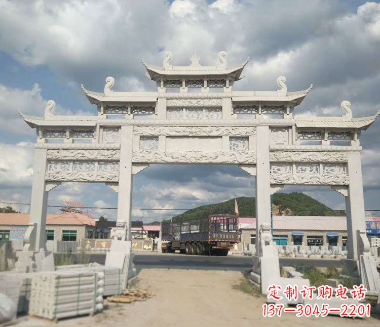 温州精美大理石牌坊石雕——给您的家园增添优雅气质