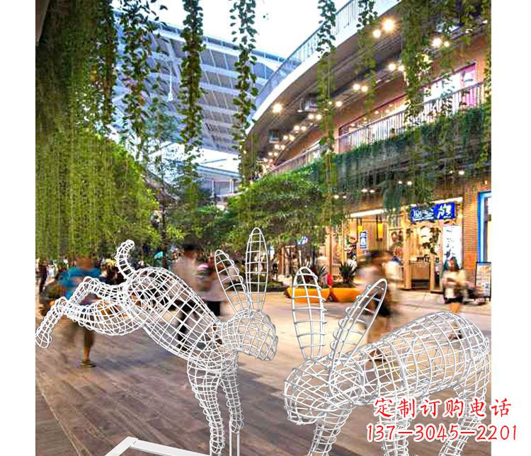 温州中领雕塑的精致兔子雕塑