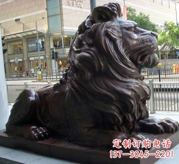 温州汇丰铜狮子雕塑,引领潮流,传承中国古典文化