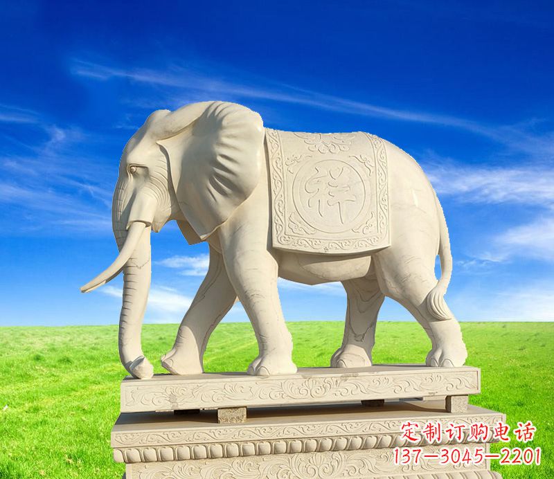 温州来自中领雕塑的精美大象雕塑