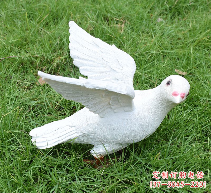 温州象征和平的少女和平鸽雕塑