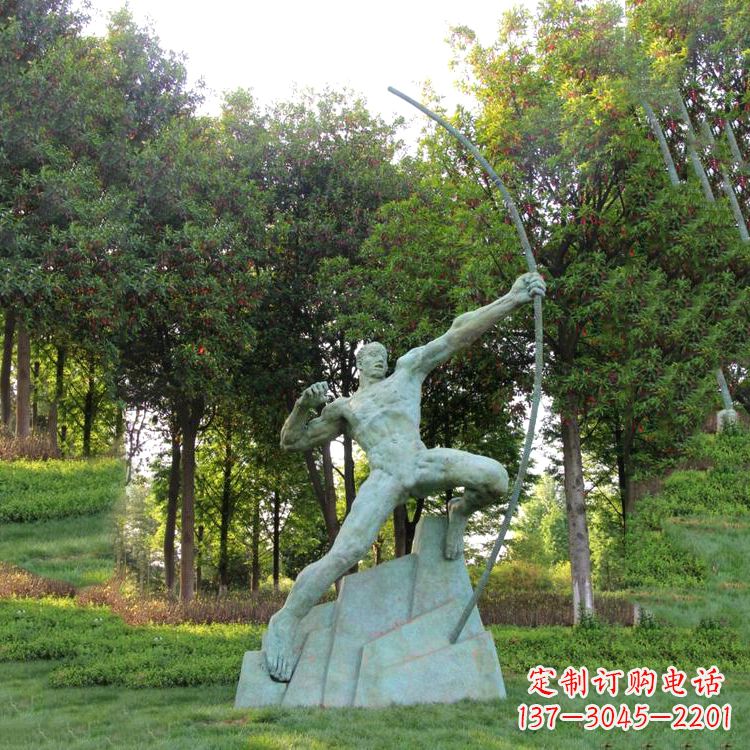 温州神话传说人物后羿雕塑,助您构建完美园林