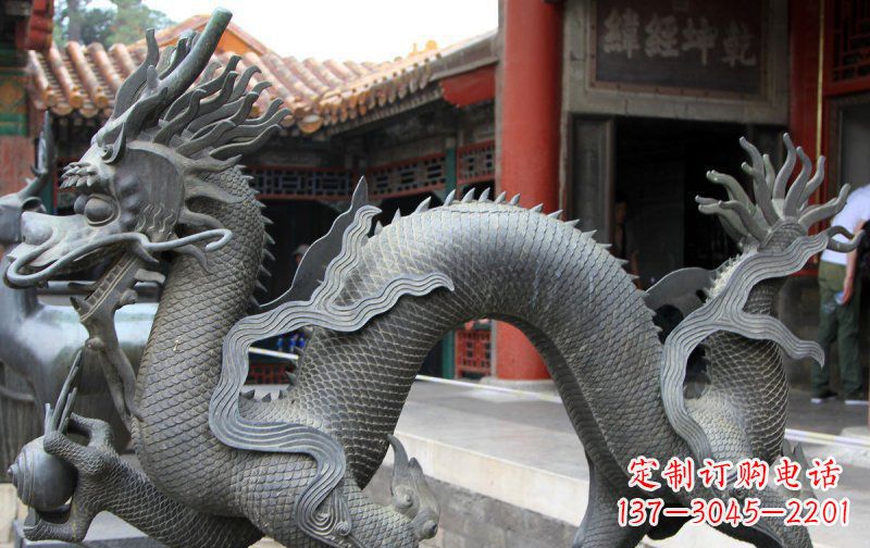 温州中领雕塑:精美神龙铜雕