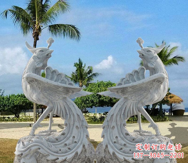 温州精美凤凰石雕,让你的空间闪耀光芒