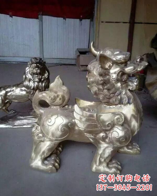 温州中领雕塑:貔貅铜雕精致雕塑