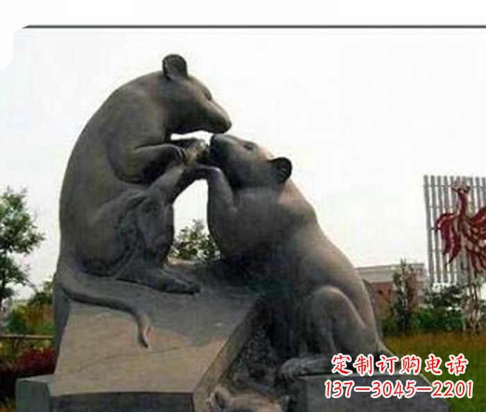 温州精美的老鼠石雕,让你拥有不一样的家居装饰