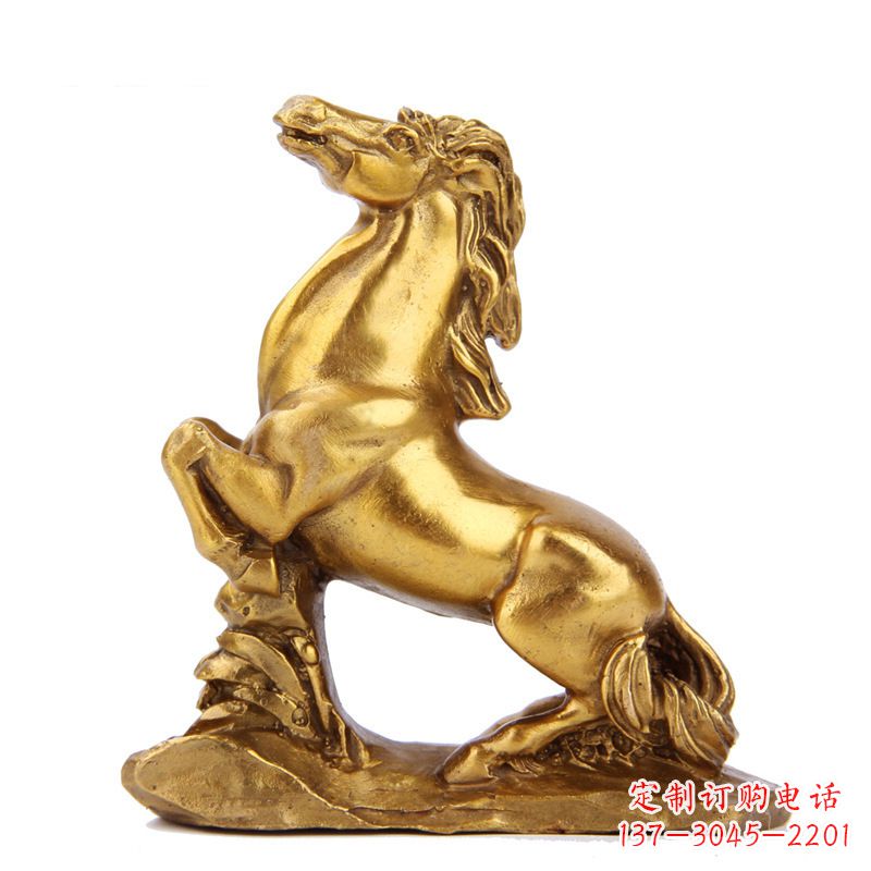 温州精致铸铜马雕塑,古典微雕叠置美感