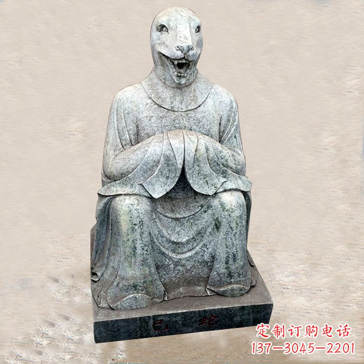 温州精美的生肖蛇兽雕塑