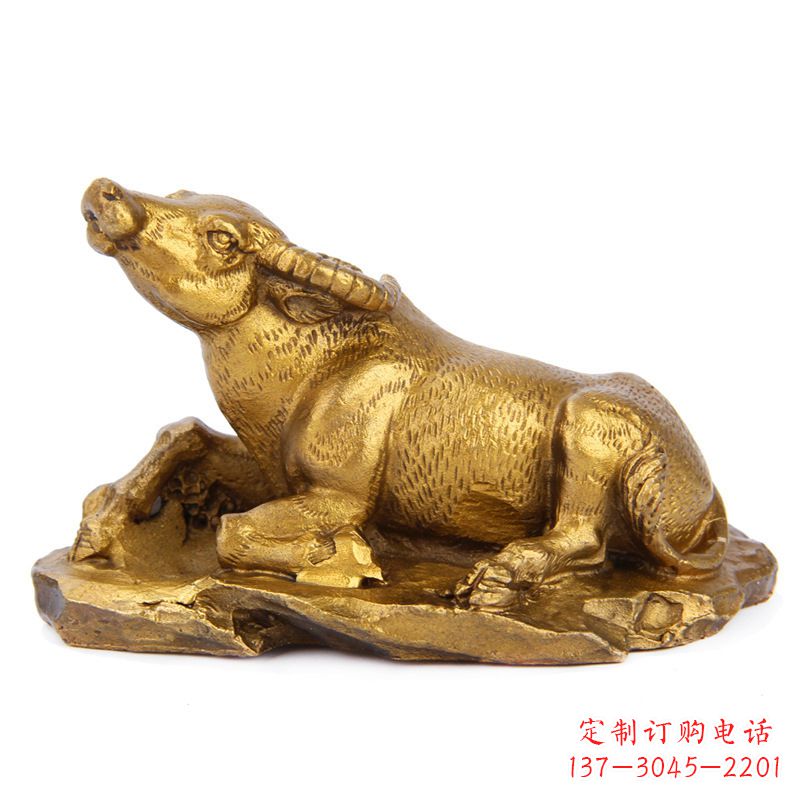 温州优雅高贵的铸铜牛雕塑