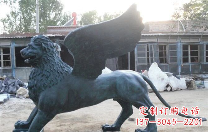 温州马可飞狮雕塑,完美展现古典风采