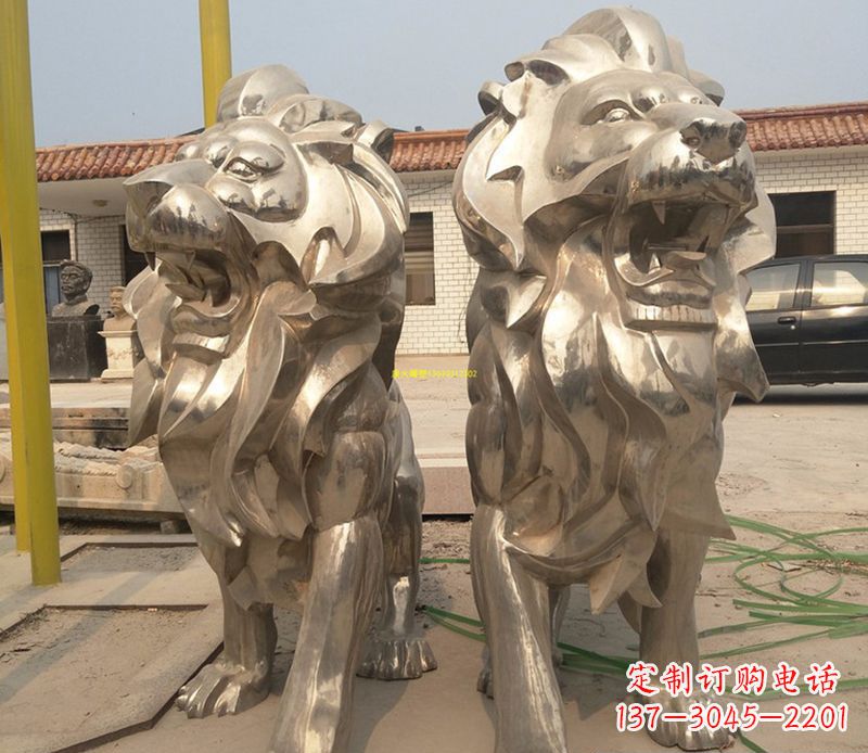 温州象征力量与智慧的狮子雕塑