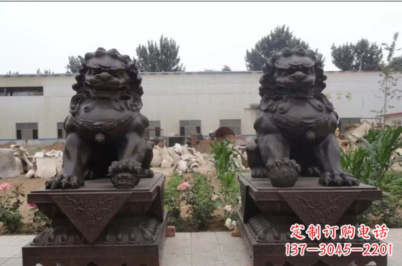 温州精灵定制狮子铜雕塑