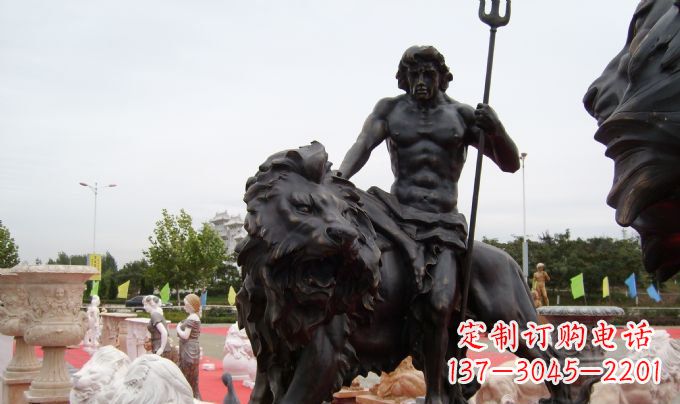 温州狮子座铜雕:狮子雕塑把你的星座进行升华