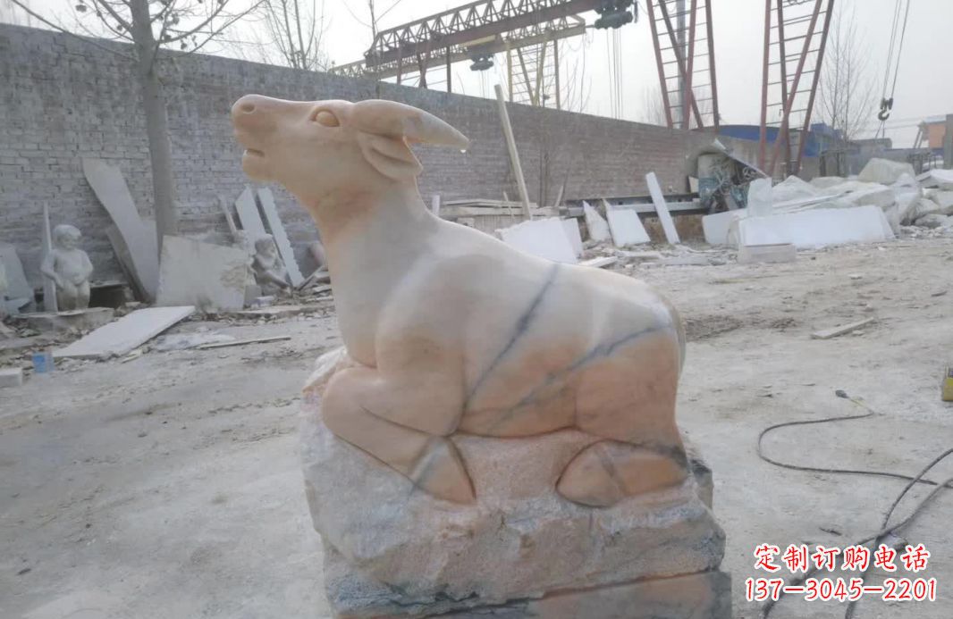 温州精美动物十二生肖石雕