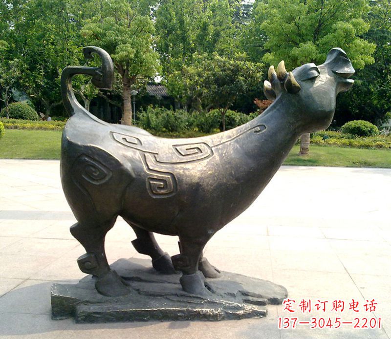 温州十二生肖铜雕塑,中领领先一步