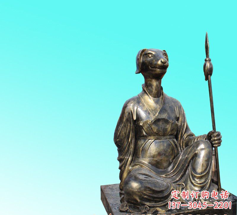 温州精美十二生肖坐式铜雕