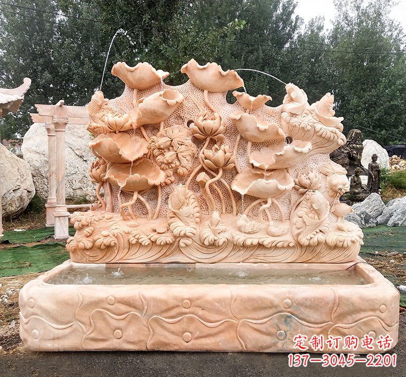 温州汇聚自然艺术的石材喷泉雕塑