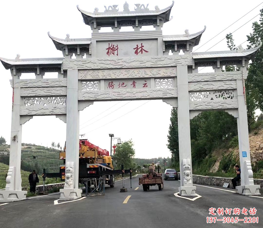 温州中领雕塑牌楼雕塑,精美绝伦