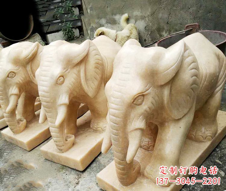 温州石雕大象喷水雕塑,令人惊叹的艺术之作