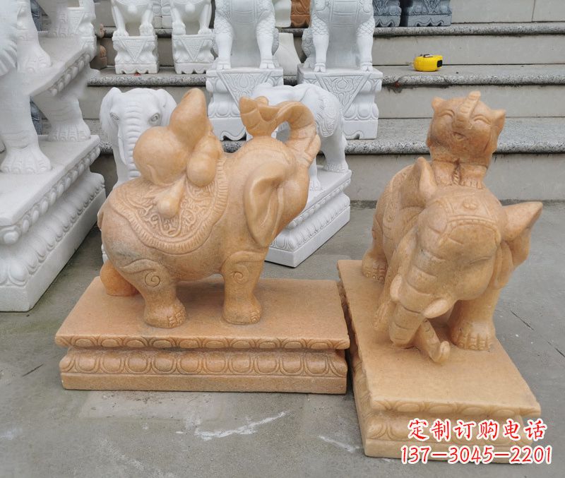 温州完美还原静谧大象雕塑