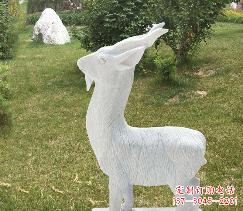 温州中领雕塑角度石雕动物羊雕塑