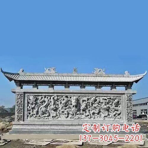 温州石雕浮雕影壁塑——高雅时尚的室内艺术装饰