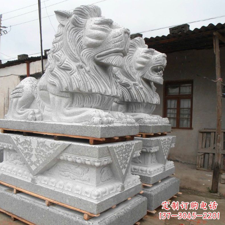 温州港币狮子雕塑,华丽展现华夏气势