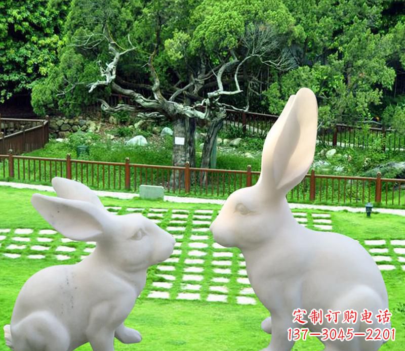 温州中领雕塑定制独特的兔子雕塑