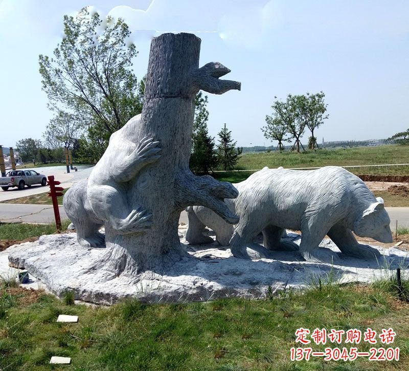 温州欧洲风格狗熊公园雕塑