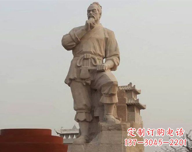 温州重拾古代风采,中领雕塑打造高贵的鲁班雕塑