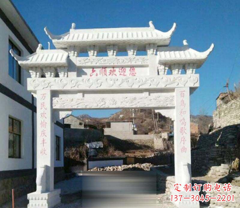 温州牌坊雕塑:为景观增添独特灵气