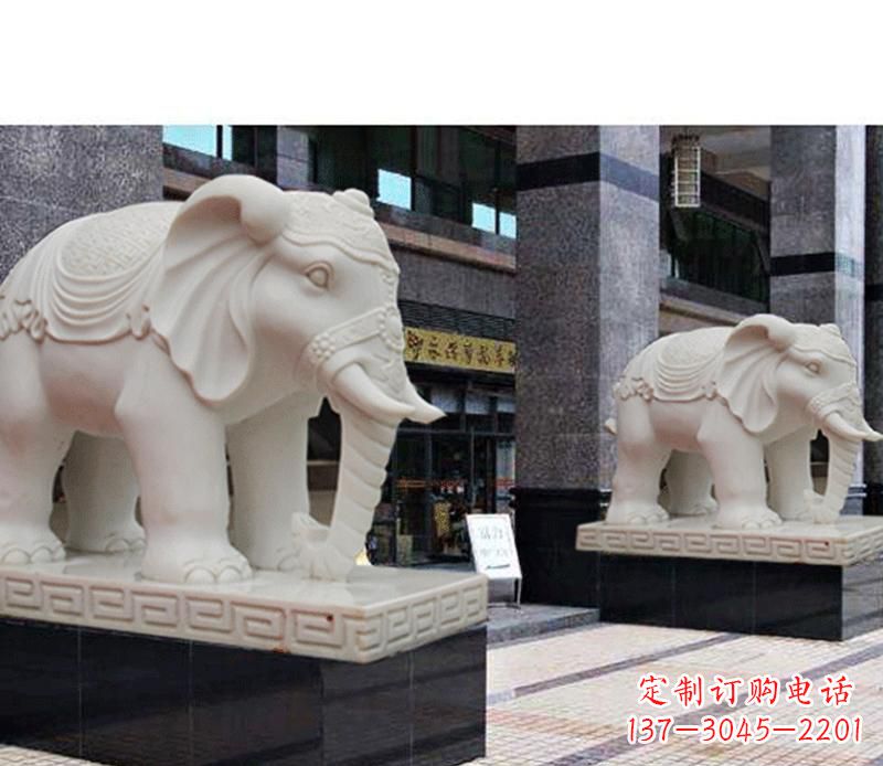 温州最佳选择——石雕酒店大象雕塑