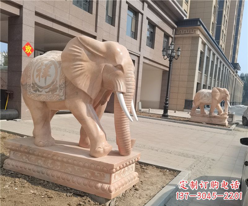 温州石雕卷鼻大象
