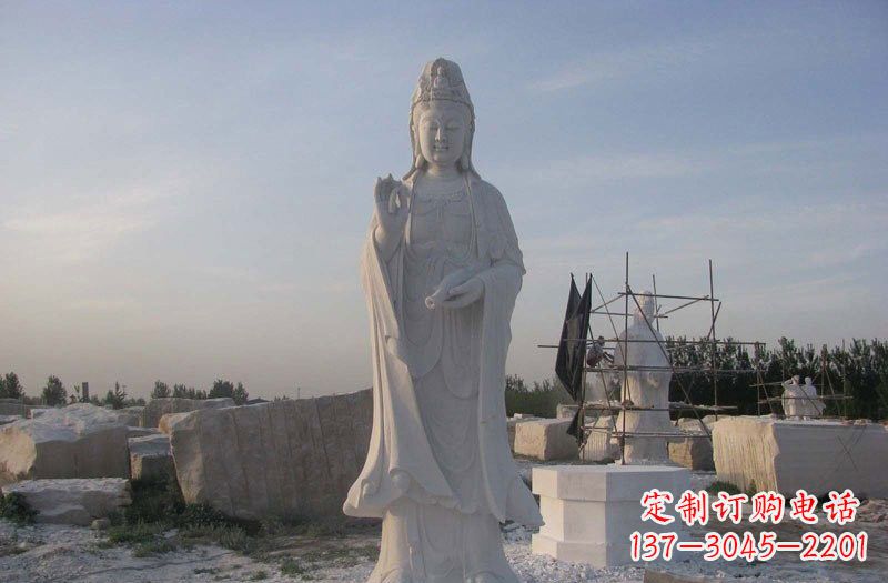 温州现代艺术风格观音石雕塑