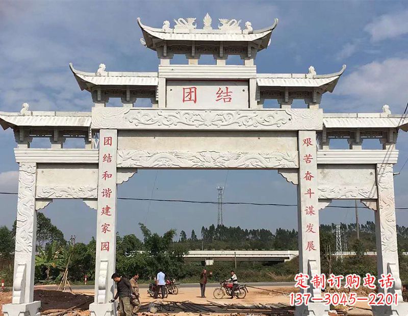 温州定制牌坊雕塑,展现精湛工艺