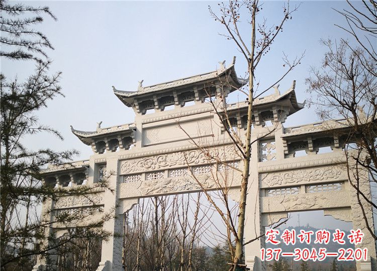 温州定制高品质牌坊雕塑