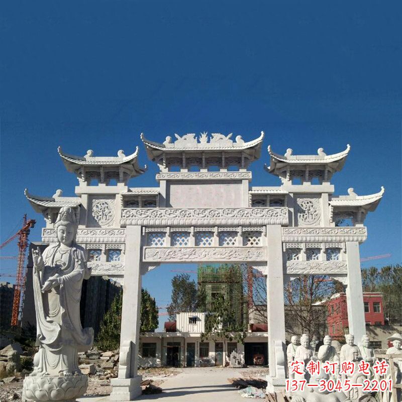 温州中领雕塑牌楼铸铜雕塑