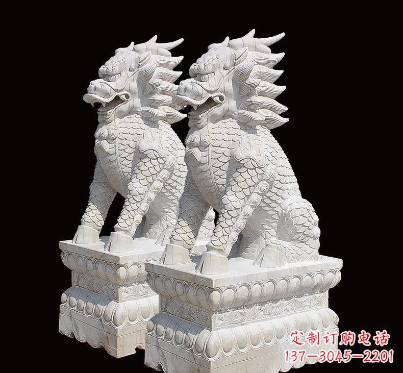 温州中领雕塑推出麒麟雕塑一对