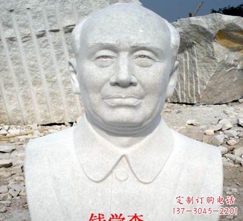 温州拥有雄浑气势的钱学森头像雕塑