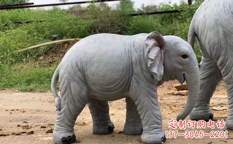 温州青石大象雕塑,典雅而又时尚