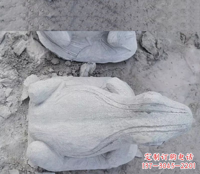 温州石雕青蛙雕塑