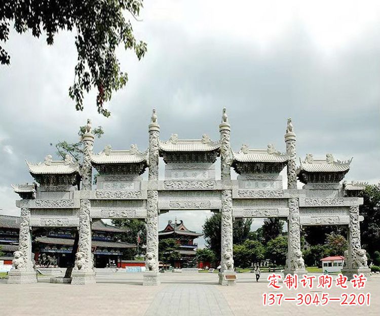 温州石雕五门牌坊